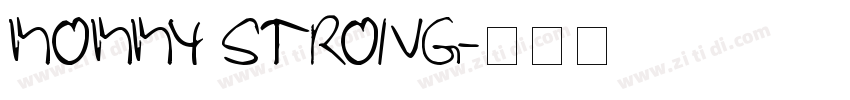 MOMMY STRONG字体转换